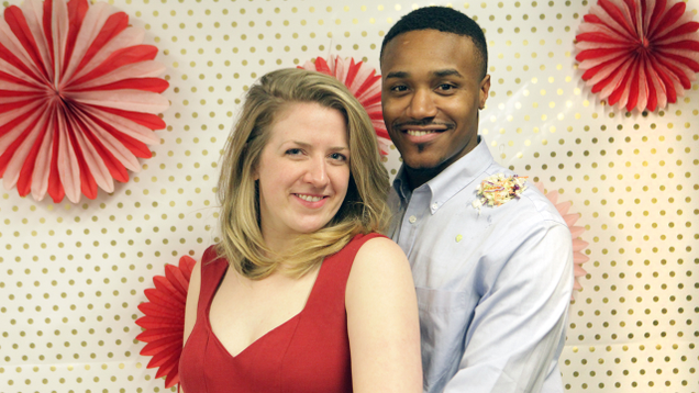 Illustration for article titled This Interracial Couple Is So Beautiful You Won’t Even Care One Of Them Has Coleslaw On His Shoulder